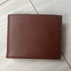 Perry Ellis Brown Leather Wallet